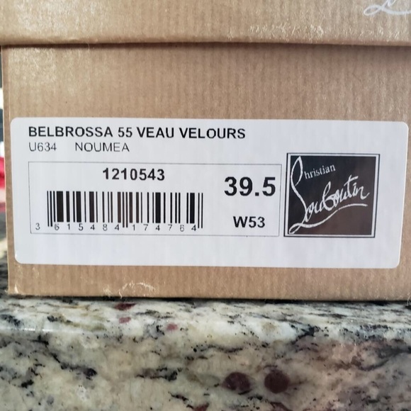 NEW Christian Louboutin Belbrossa Suede Mule Size 39.5 - Picture 12 of 12